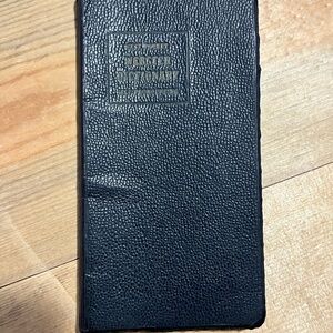 Vintage 1950's Black Leather Dictionary